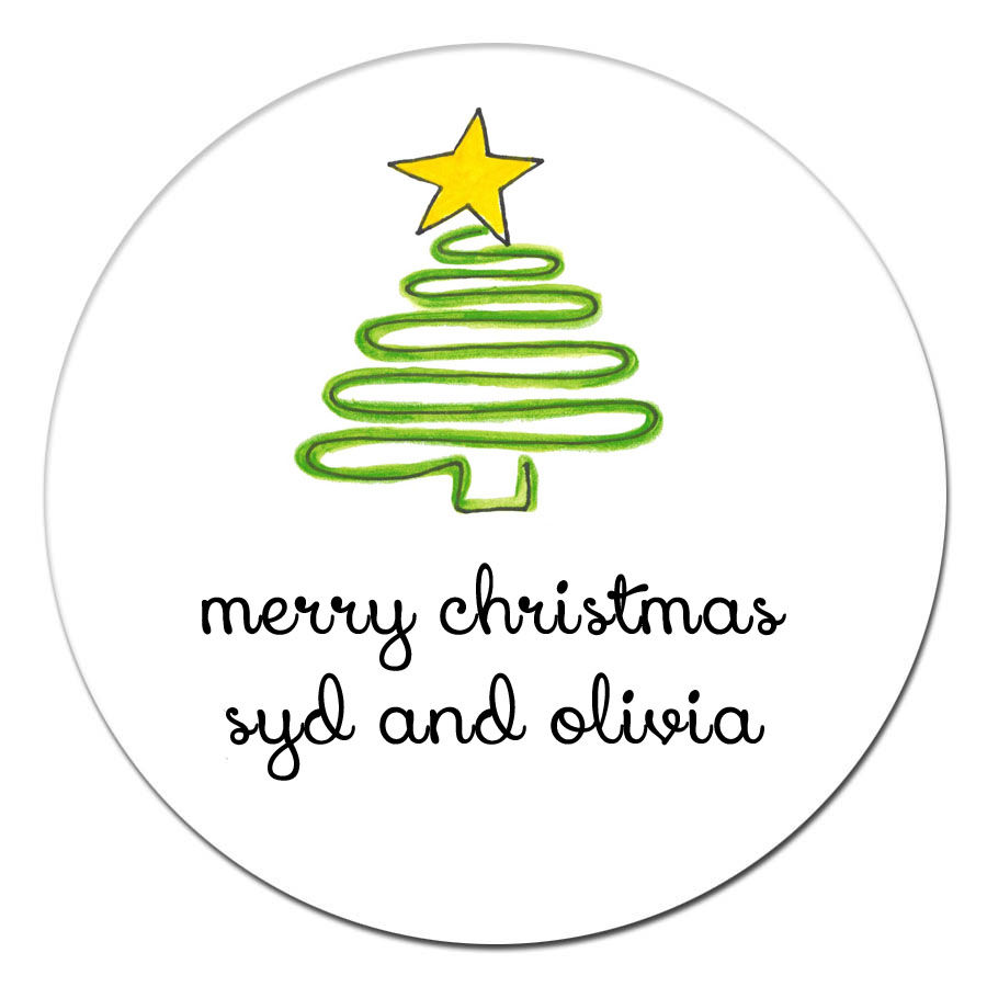 Star Tree Sticker