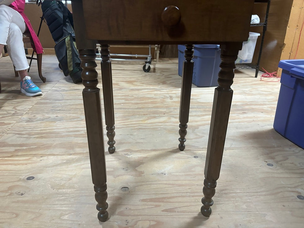Thumbnail: ANTIQUE WOODEN SIDE DROP-LEAF TABLE