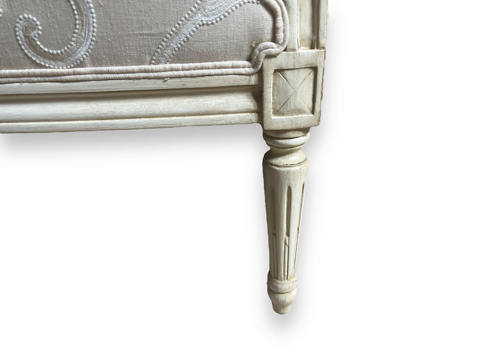 Thumbnail: PAIR OF CREAM CREWEL WORK CHAIRS