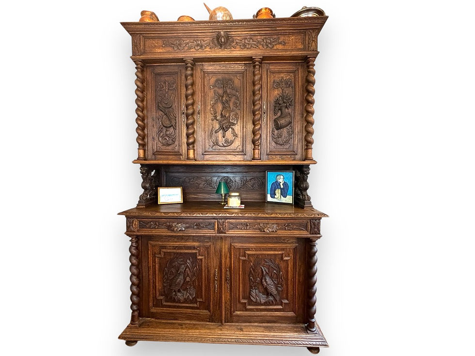 ANTIQUE FRENCH CARVED BUFFET CABINET