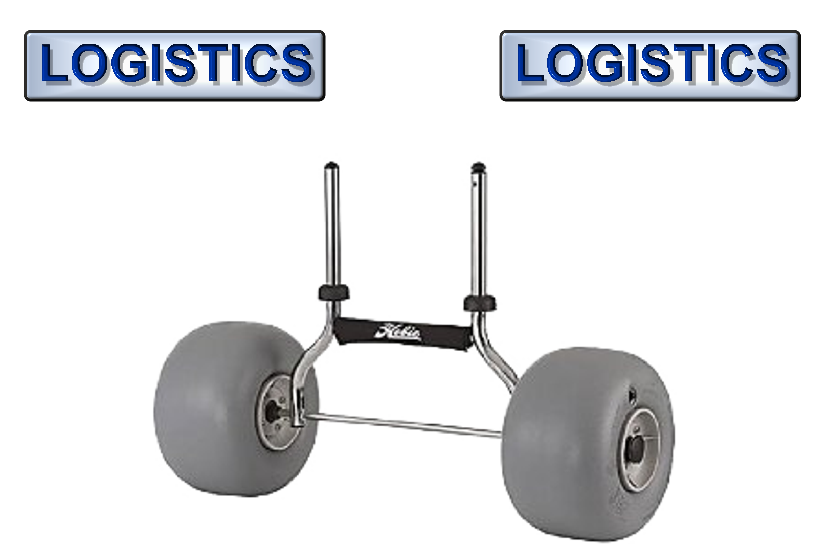 HOBIE TRAX 2-30 עגלת גלגלי בלון גדולים לנשיאת קיאק