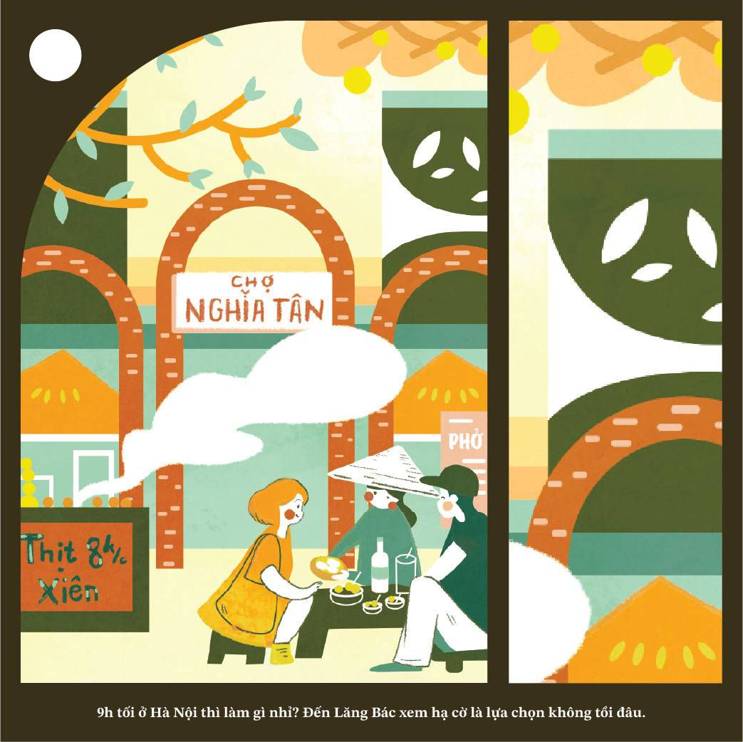 Khăn lụa: Authentic Hà Nội - Chợ Nghĩa Tân