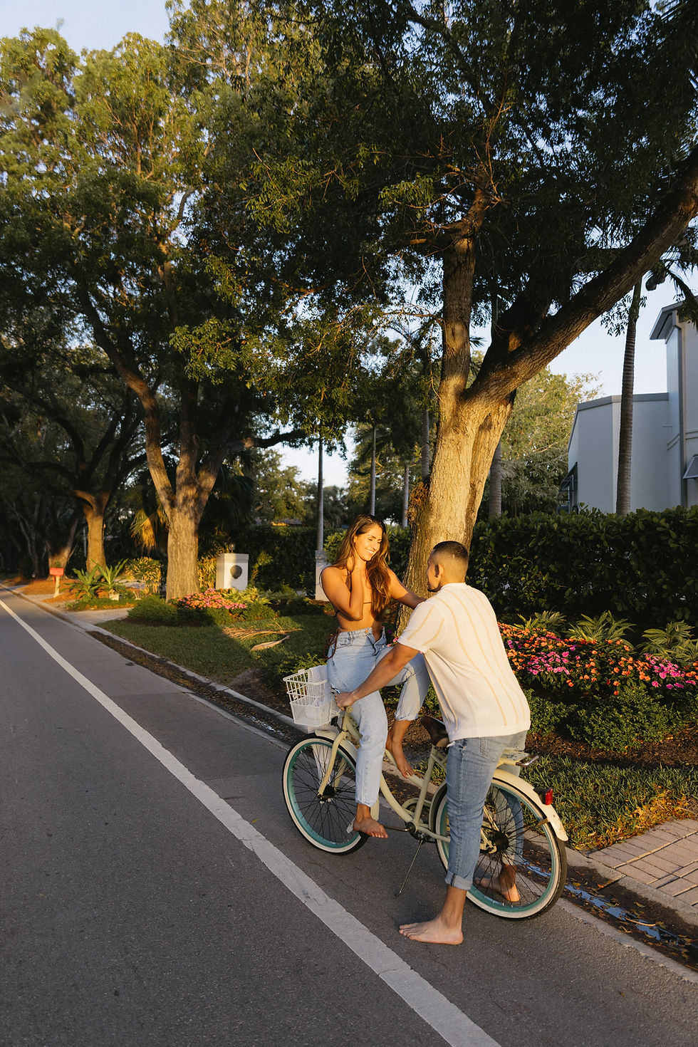Naples Florida Couple Session: Biking Adventure & Sunset Beach