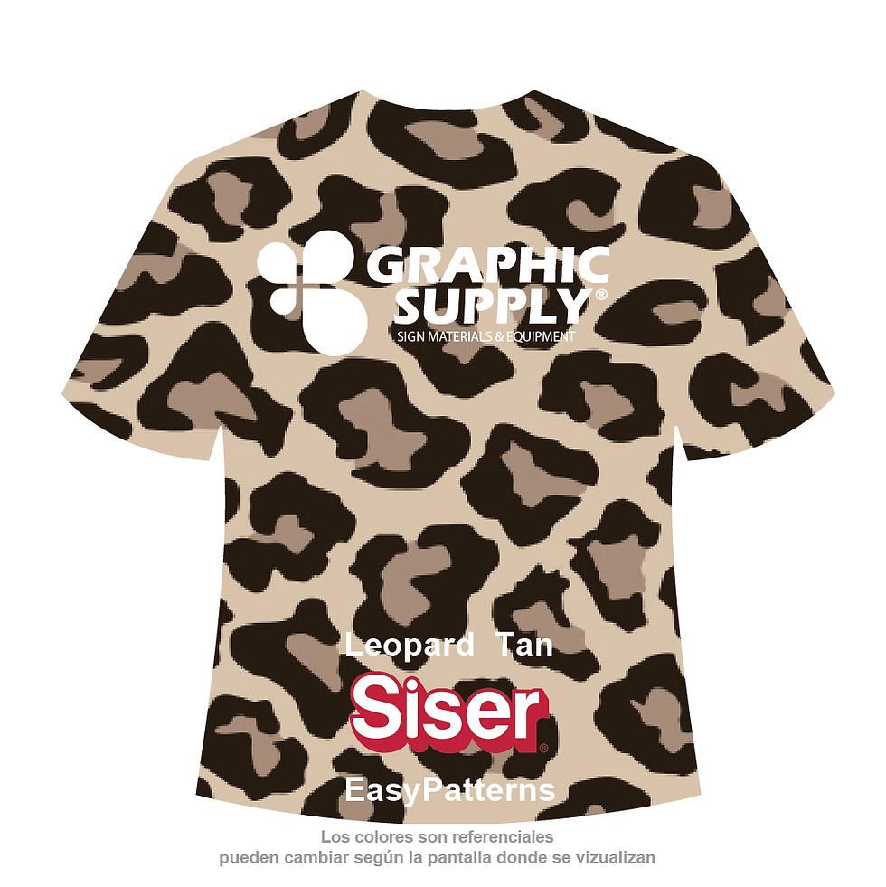 VINIL TEXTIL SISER EASY PATTERNS LEOPARD TAN / LEOPARDO