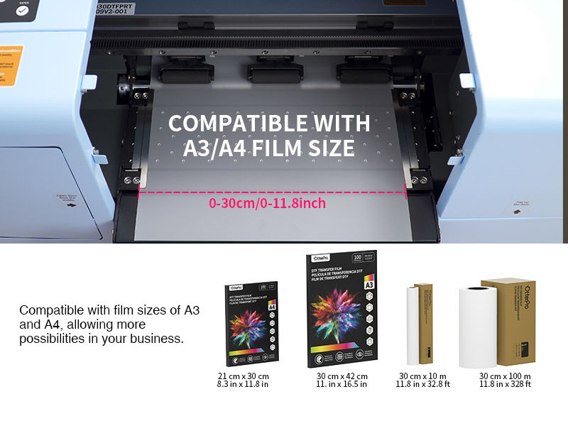 Miniatura: SISTEMA COMPLETO DTF DE ESCRITORIO 30cm OtterPro M30 CABEZAL XP600