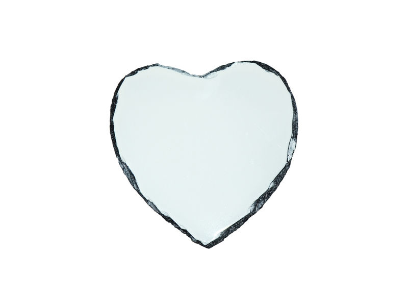 PIEDRA SUBLIMABLE CON FORMA DE CORAZON 15X15cm