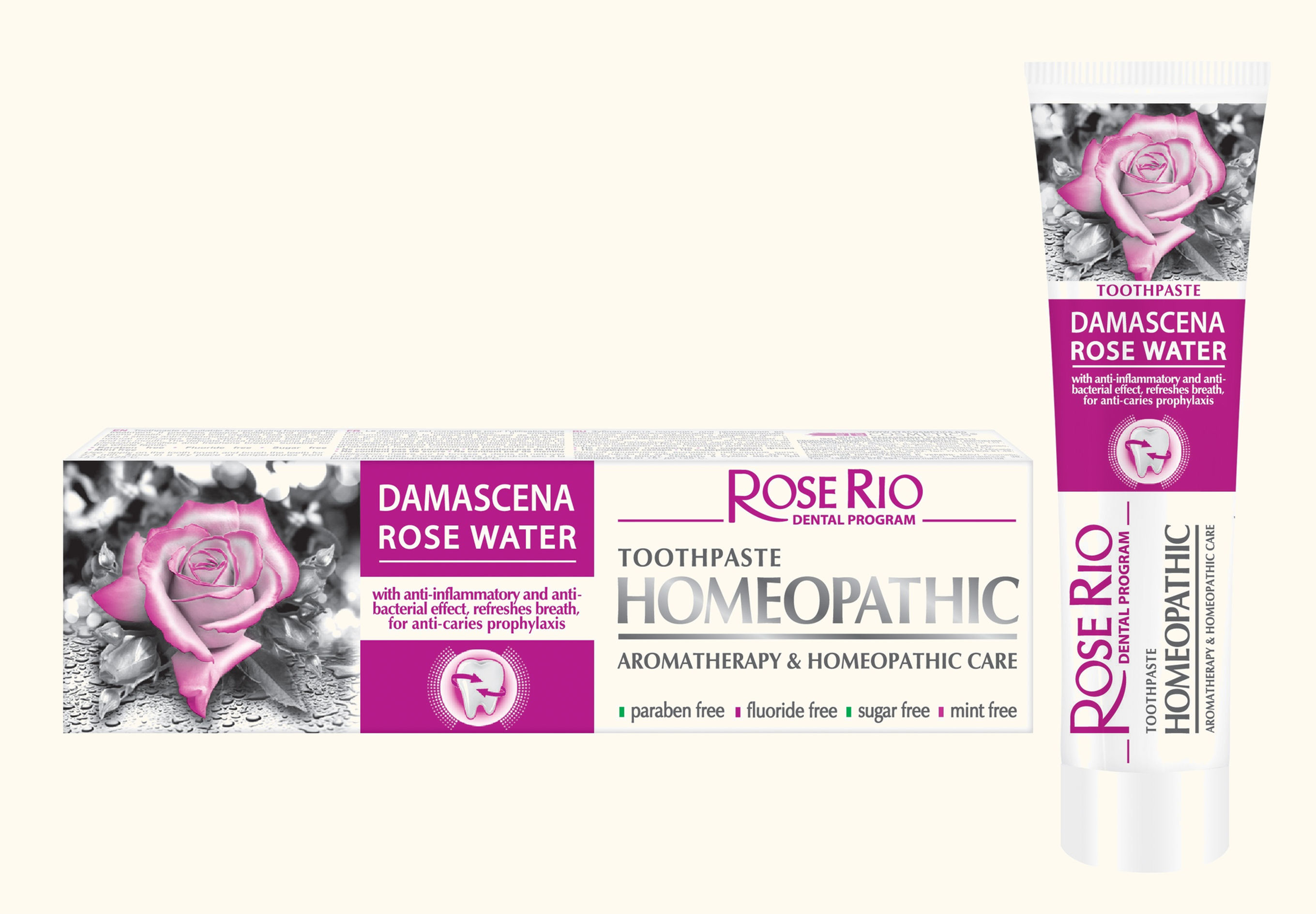 Rose Rio Homöopathische Zahnpasta 65 ml