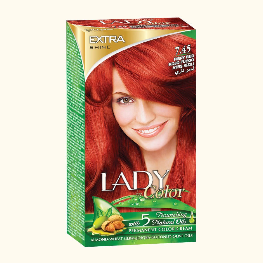 Lady in Color Haarfarbe, 7.45 Feuerrot
