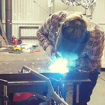 woman welding