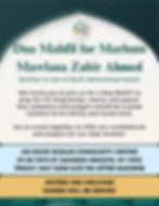 Dua Mahfil for Marhum Mawlana Zahir Ahmed