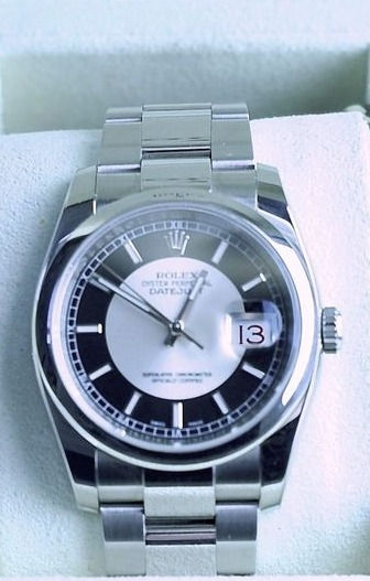 ROLEX OYSTER PERPETUAL DATEJUST TUXEDO DIAL