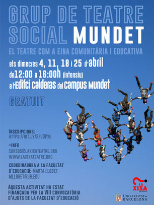 Obertes les inscripcions per a participar al Grup de Teatre Social del Campus Mundet Primavera 2018