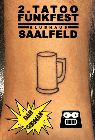 TSMTM the stop motion tattoo movie - gif 1 beer - © Ed n'Robot - Thibault Joyeux