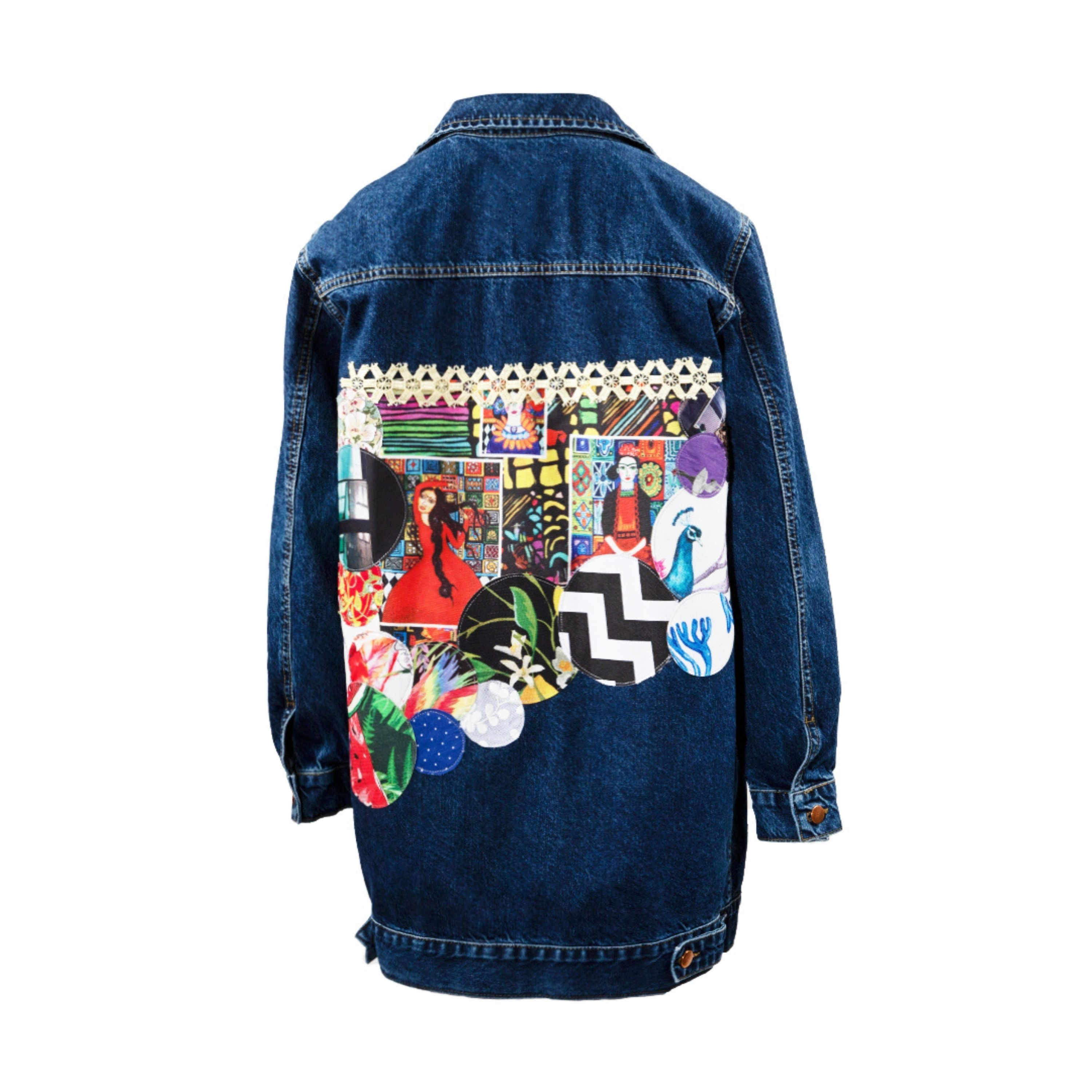 Navy Blue Women's Denim Jacket