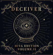 Deceiver Diva Edition sound pack artwork with circular mandala pattern in gold on black background