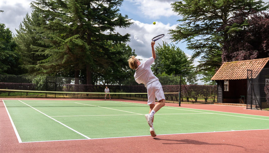 Nedging Hall tennis courts