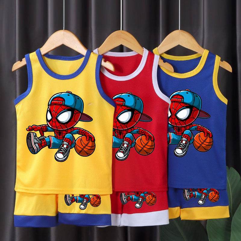 Summer Children's Sport Clothes Sets Breathable Comfortable Mesh Casual Outfits 