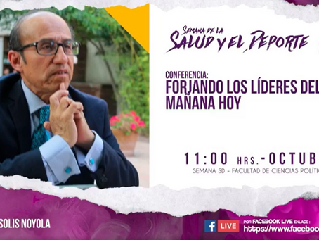 Imparte el licenciado Roberto Solís conferencia ''Forjando los líderes del mañana hoy''