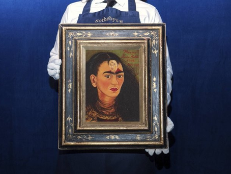 Autorretrato de Frida Kahlo alcanza récord de 34,9 millones de dólares en subasta