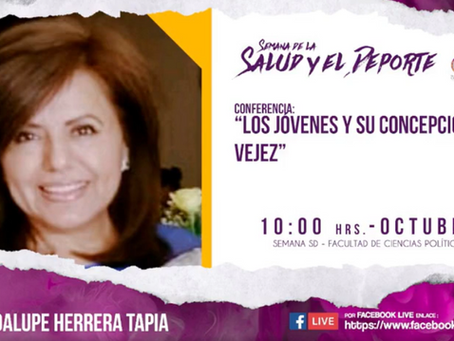 Imparte Guadalupe Herrera conferencia ''Los jóvenes y su concepción de la vejez''