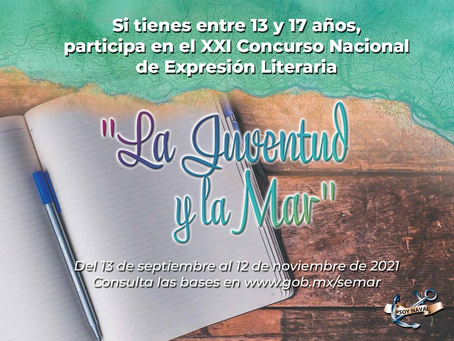 Invita Secretaría de Cultura a participar en Concurso Literario ''La Juventud y el Mar''