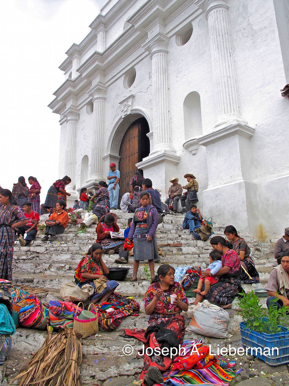 Guatemala, Comalapa market church