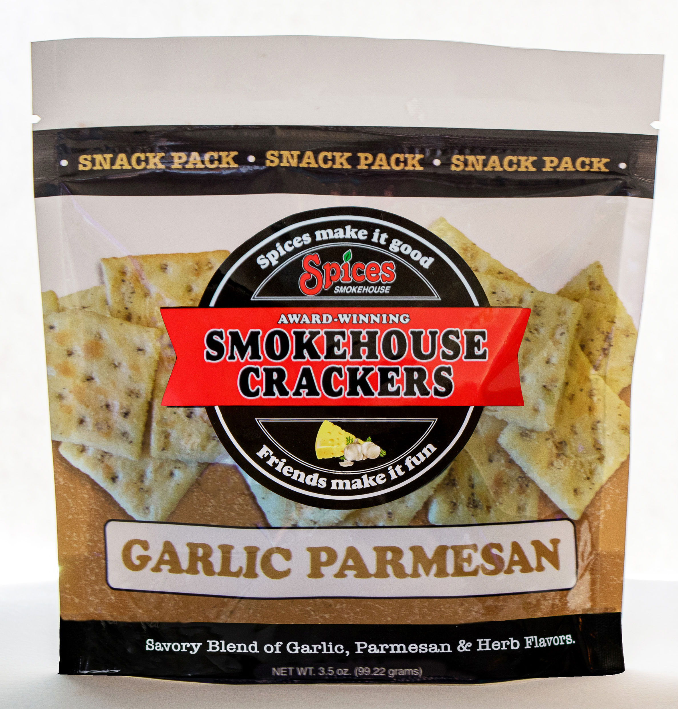 3.5 oz Snack Packs - 12 count case - Garlic Parmesan