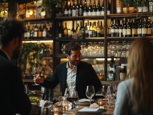 order wine in restaurant