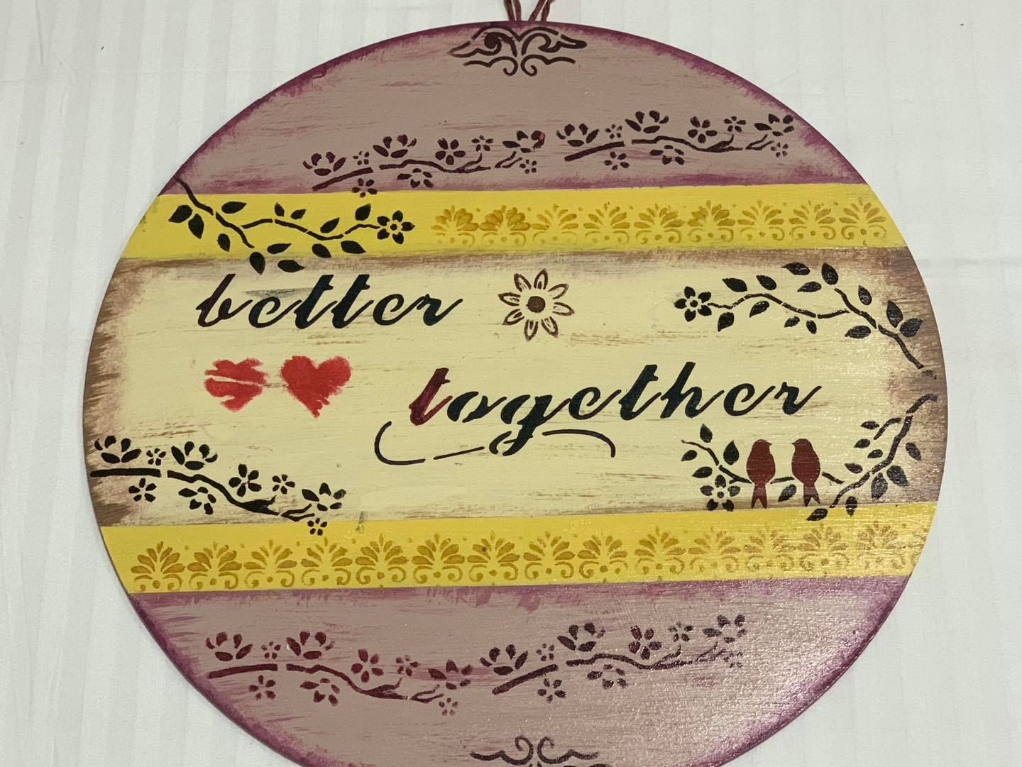 'Better Together' Name Board