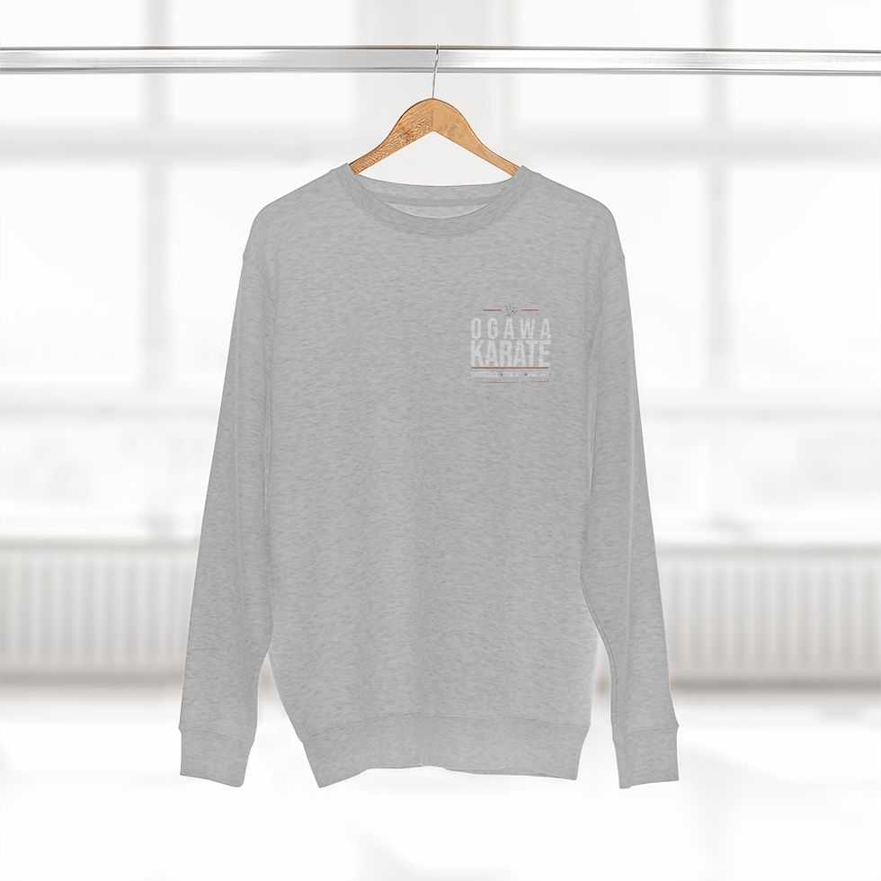Thumbnail: Small Print Ogawa Martial Arts front print Unisex Premium Crewneck Sweatshirt
