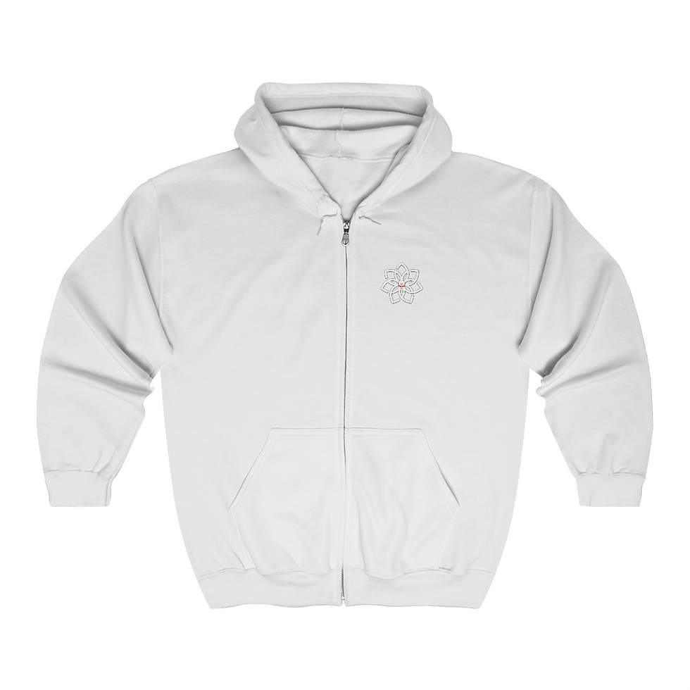 Thumbnail: Kickboxing Front & Back Unisex Heavy Blend™ Full Zip Hooded Sweatshirt