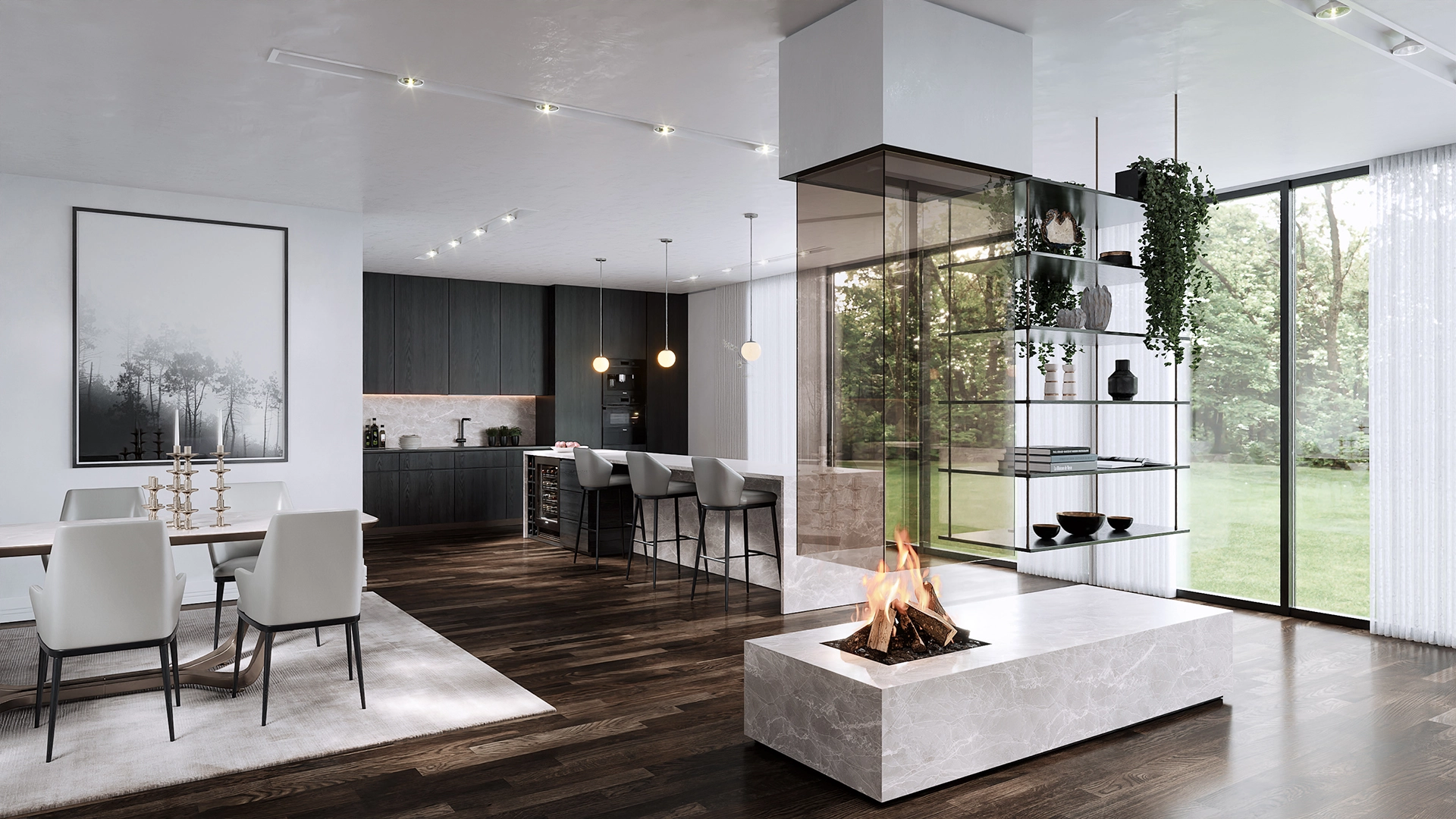 Glass-Suspended
