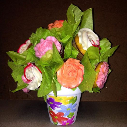 Cupcake rose bouquet