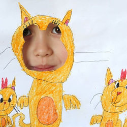 Kitty Alicia #abstract #painting #portra