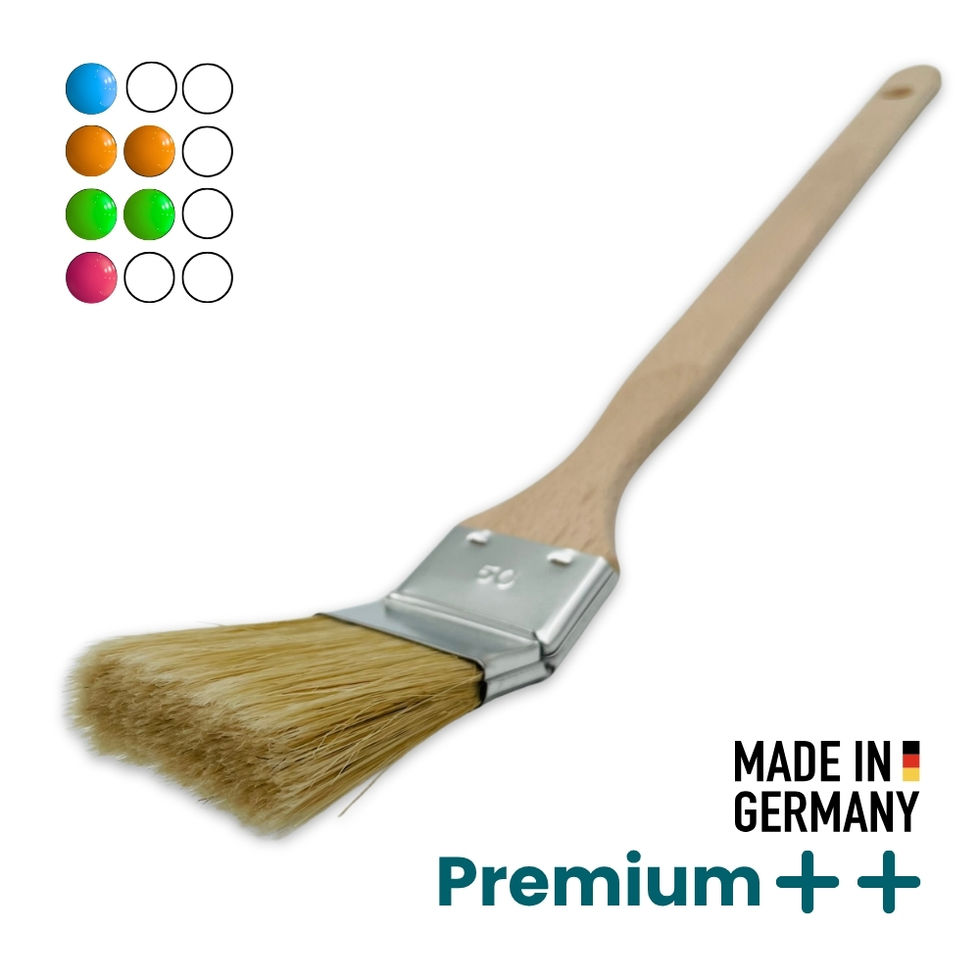 Hochwertiger Heizkörperpinsel mit hellen Borsten – für gleichmäßigen Farbauftrag