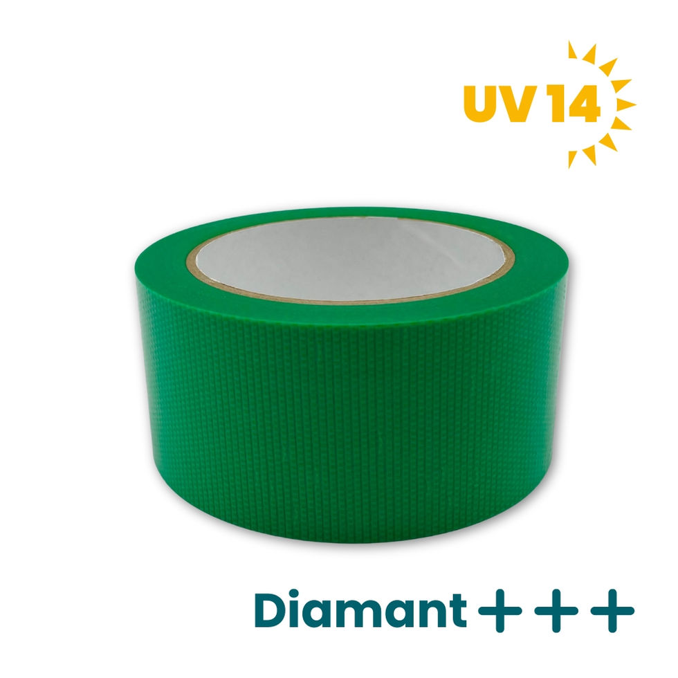 UV-beständiges Diamant-Bautenschutzband in kräftigem Grün – für sichere Abdeckarbeiten im Außenbereich