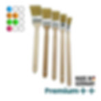 Heizkörperpinsel in fünf Größen – langlebige Borsten und Holzgriff für exakte Streicharbeiten