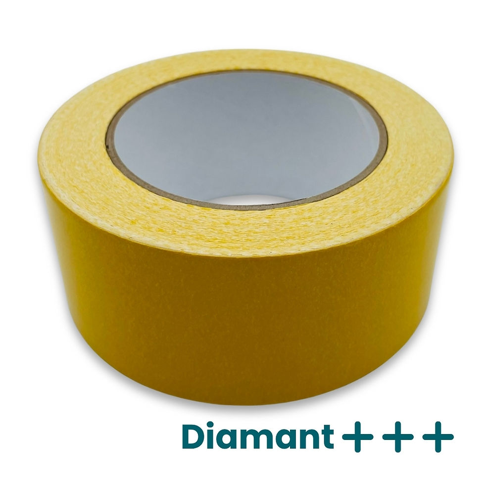 Gelbes Teppichklebeband 50 mm × 25 m – stark haftend für Bodenbeläge