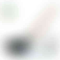 Schmaler Heizkörperpinsel mit schwarzer Spezialborste – ideal für präzises Streichen hinter Rohren