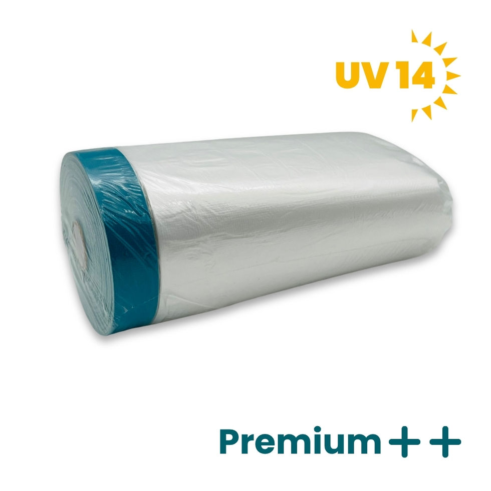 Masker-Tape 20 mm UV 14 mit Gewebeband, schräge Seitenansicht