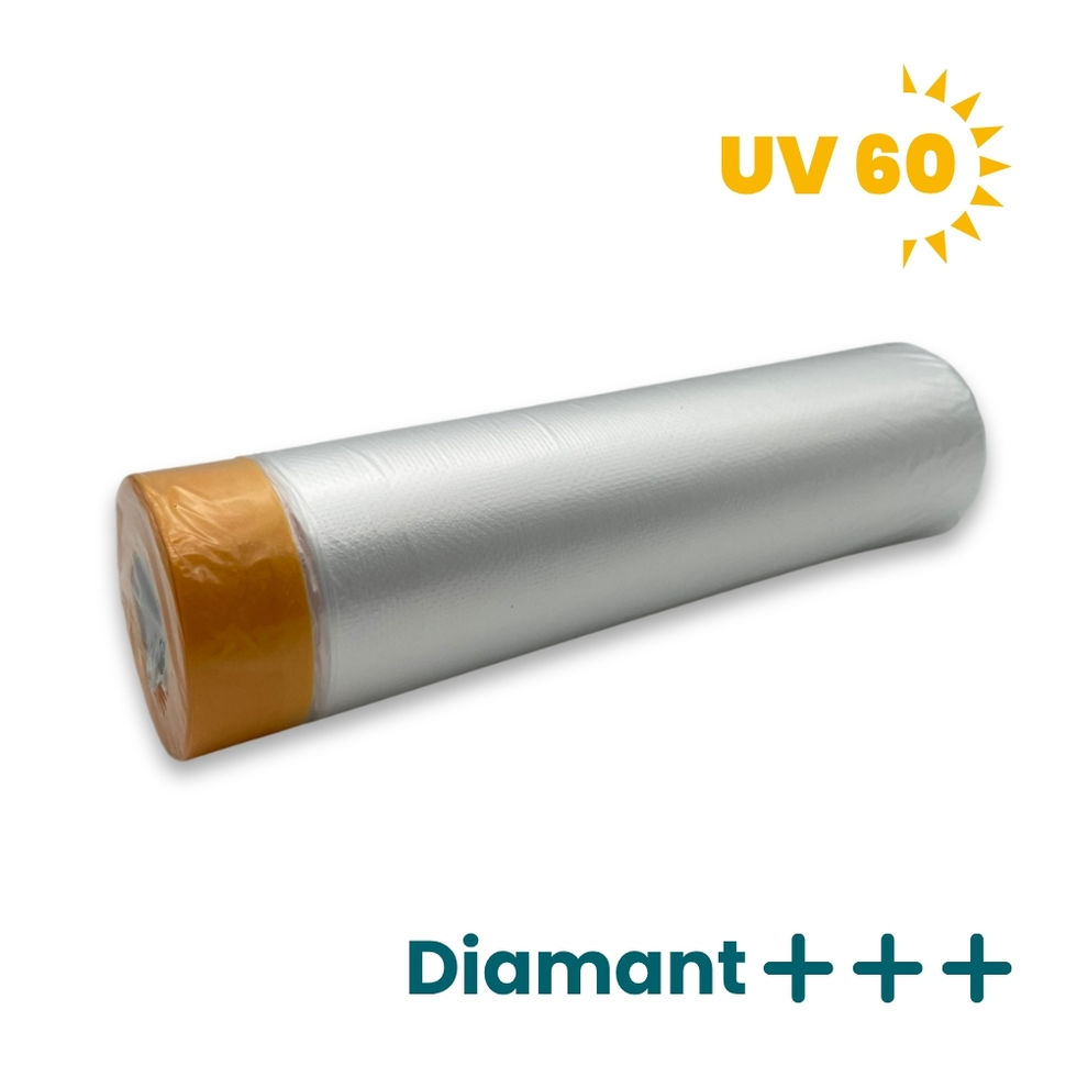 Seitliche Ansicht Masker-Tape 20 mm mit UV-Goldband