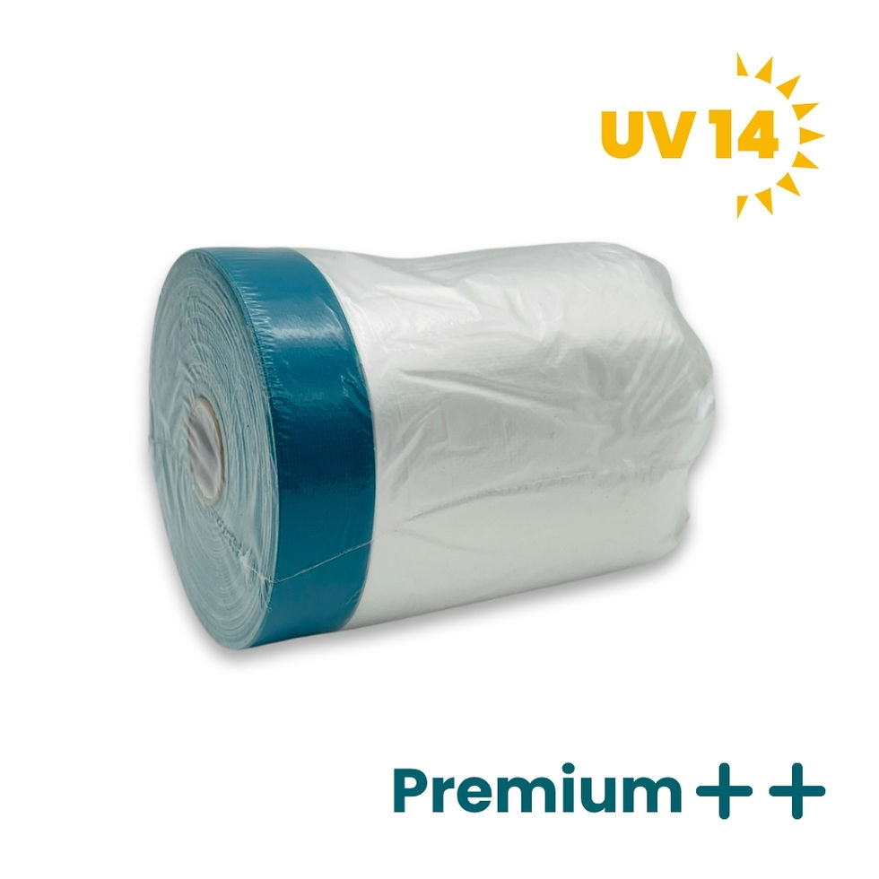 Masker-Tape 20 mm Gewebeband UV 14, Seitenansicht schräg