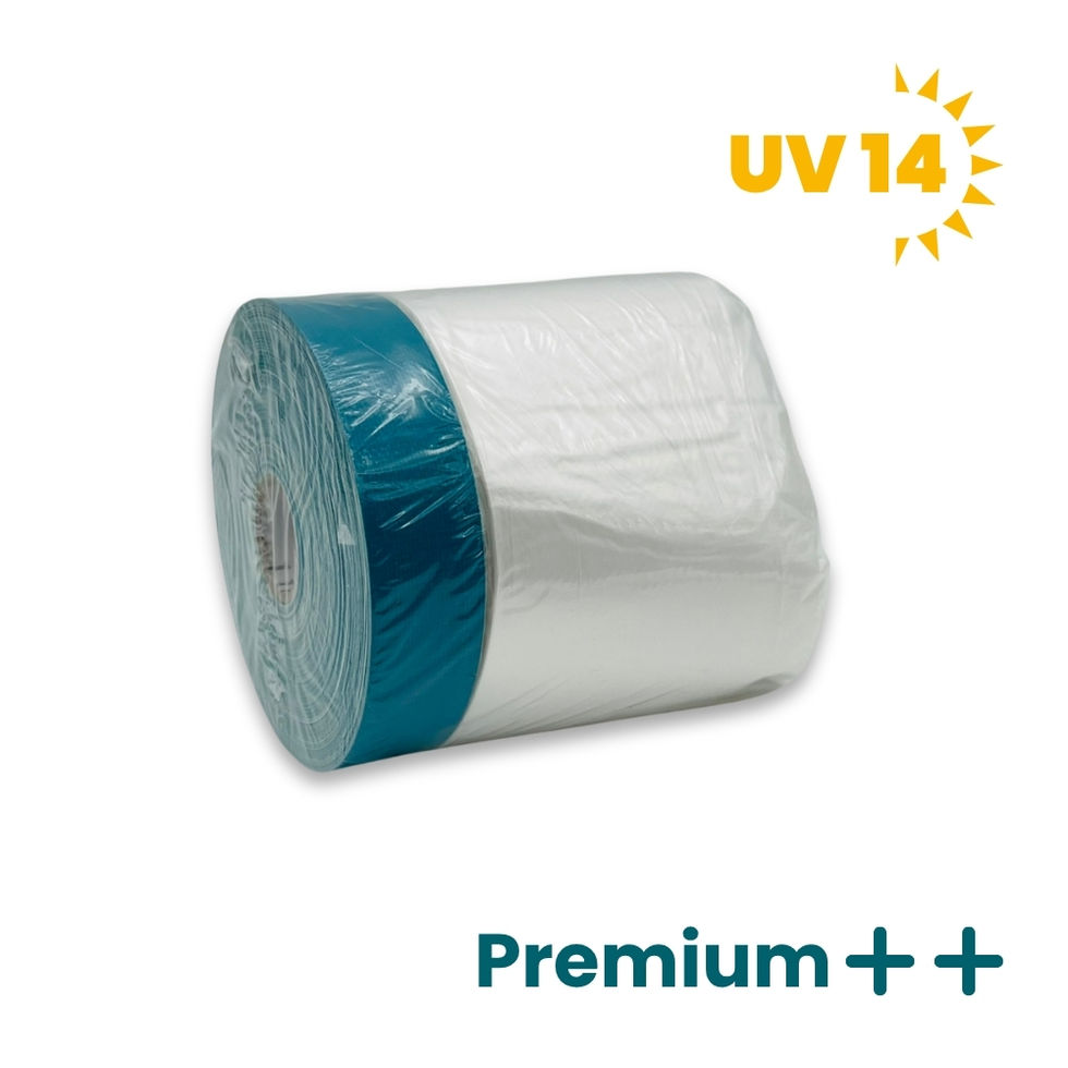 UV 14 Masker-Tape Gewebeband 20 mm, schräge Frontalansicht