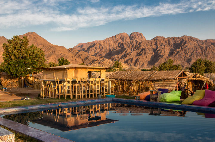 Bedouin Star Ras shitan Nuweiba Sinai Egypt swimming pool mountain view.jpg
