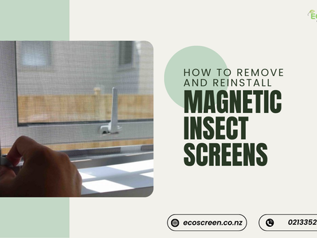 How to Remove and Reinstall Magnetic Insect Screens