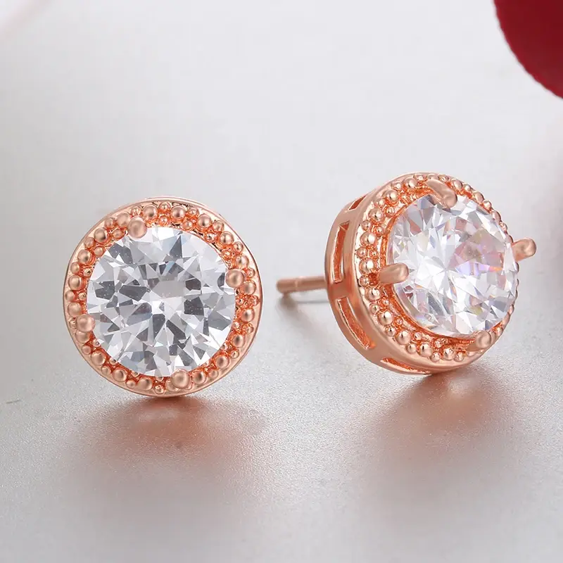 Thumbnail: Fashion Jewelry Crown Classic Shining Versatile Small Stud Earrings