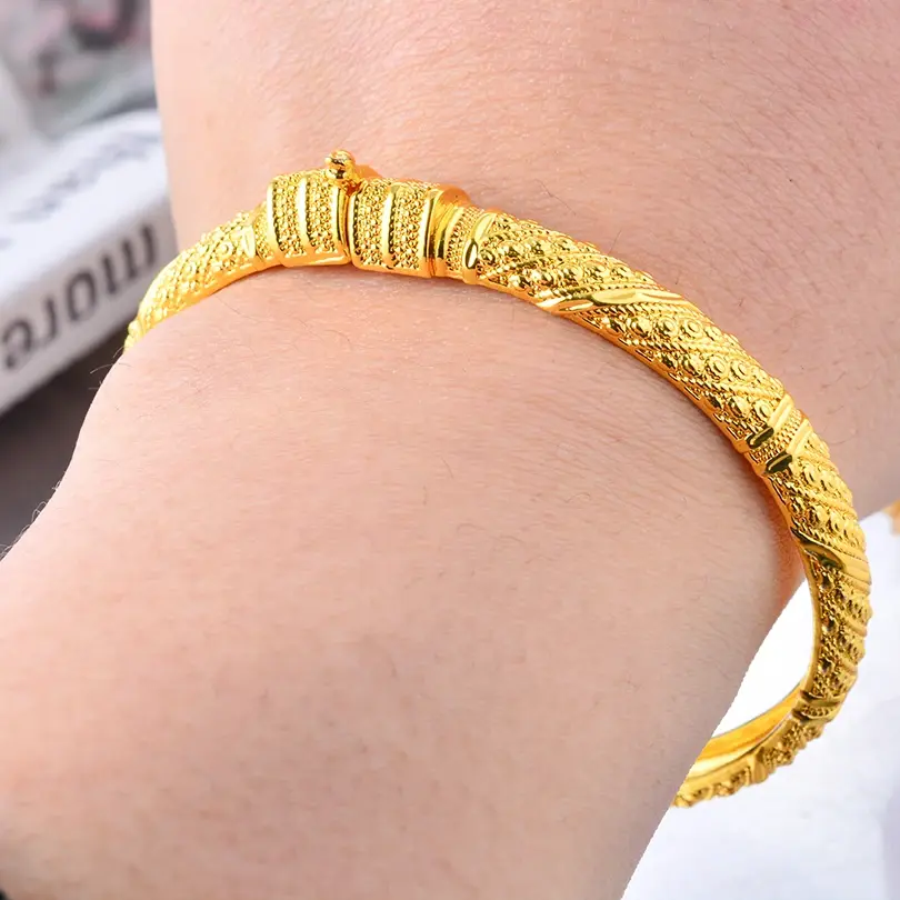 Thumbnail: Dubai Gold Colour Bangle for Women