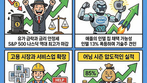 국제 유가 하락하며 나스닥 최고치 경신, 인텔 급등과 실적 장세 지속(05/05/26)