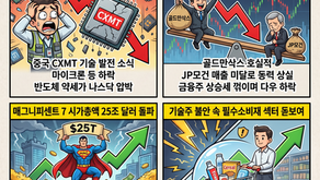 중국발 메모리 반도체 우려로 소폭 하락, BMBL +56%, SNDX -16%(10/13/26) 베가스풍류객 미국주식시황