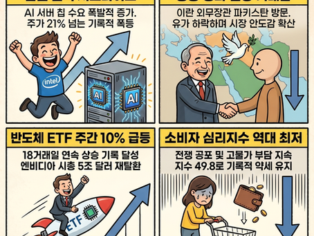 최악의 소비 심리에도 엔비디아와 인텔 급등으로 나스닥 사상최고치 경신(04/24/26)